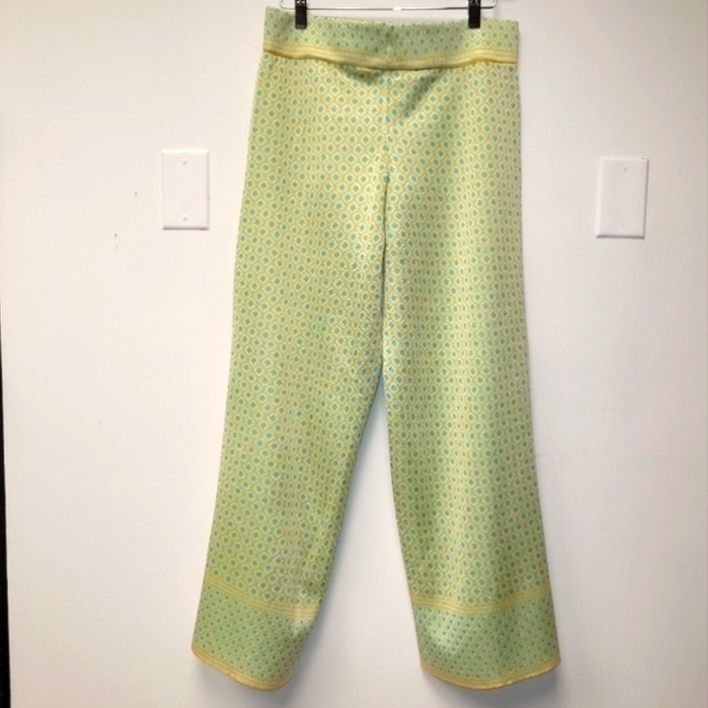 ZARA DIAMOND JACQUARD KNIT PANTS SIZE M - Picture 6 of 16